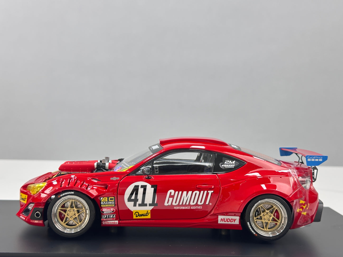 1/18 Ferrari 458 V8-swapped 86 (Red) – Factory Model 001