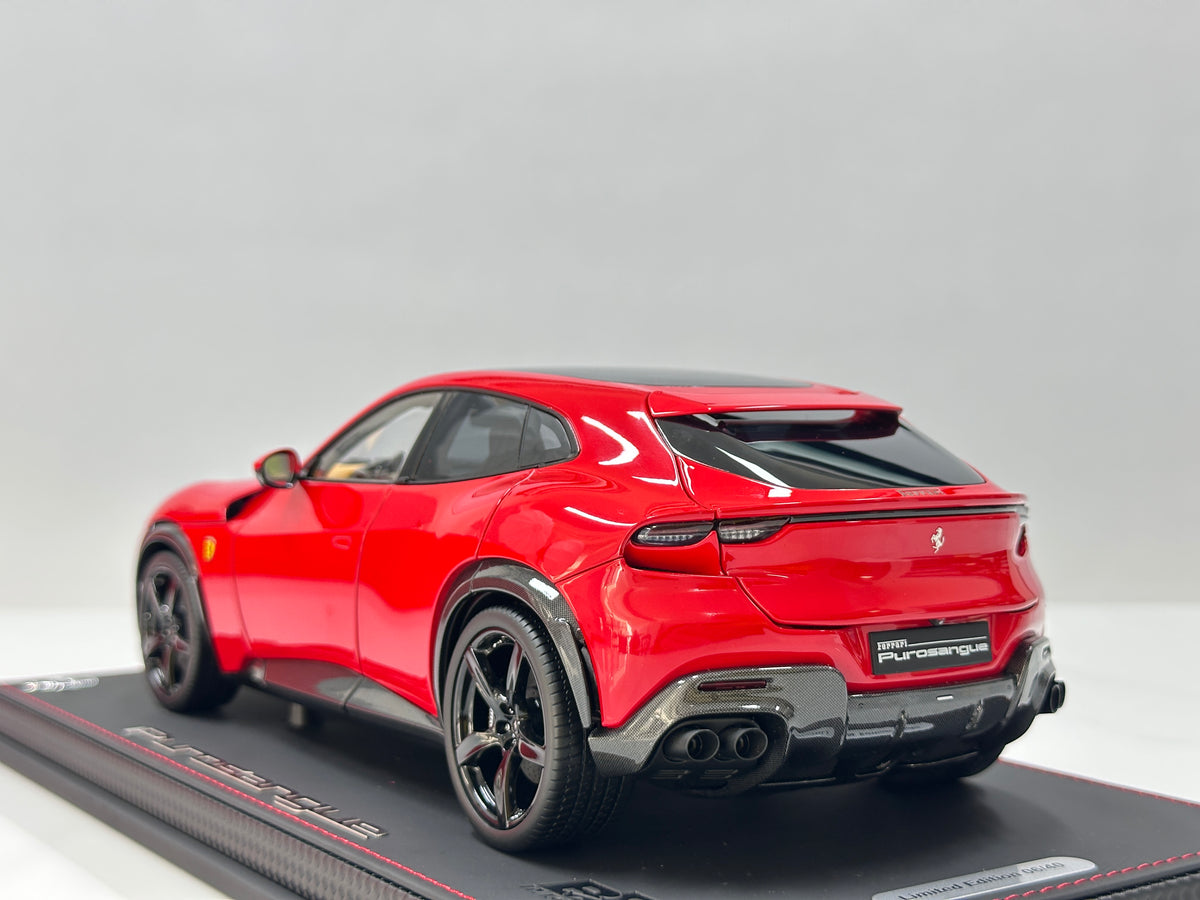 BBR 1/18 Ferrari Purosangue (Panoramic Roof Version) – Die-cast, Fully Opening – Standard Red (HE180053B)