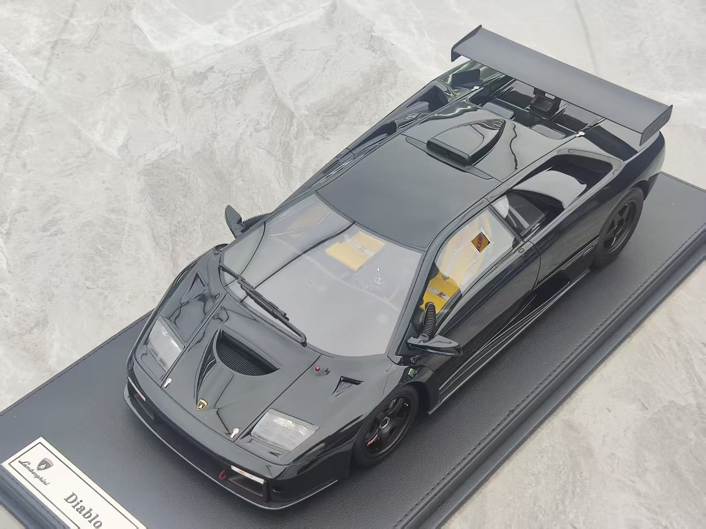 GL 1/12 Lamborghini Diablo GTR Matte Black JS-GL004