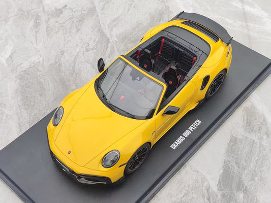 GT Spirit 1/18 Porsche Brabus 911 Turbo S Cabriolet Yellow CLDC047