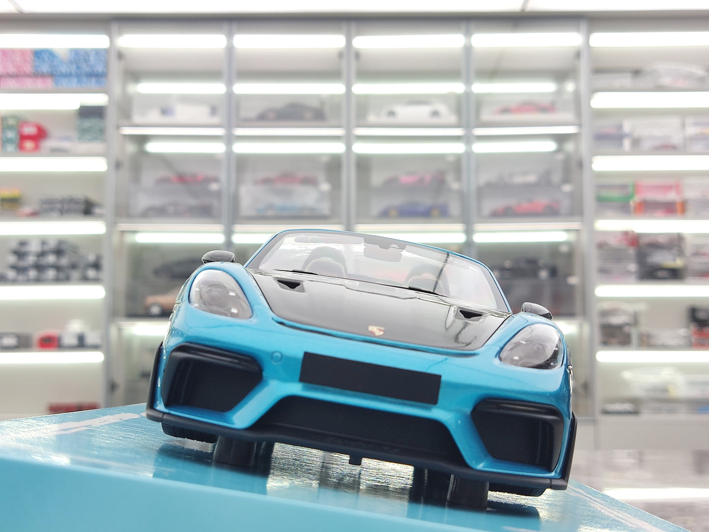 MINICHAMPS 1/18 Porsche 718 SPYDER RS 2024 Ipanema Blue 113063134