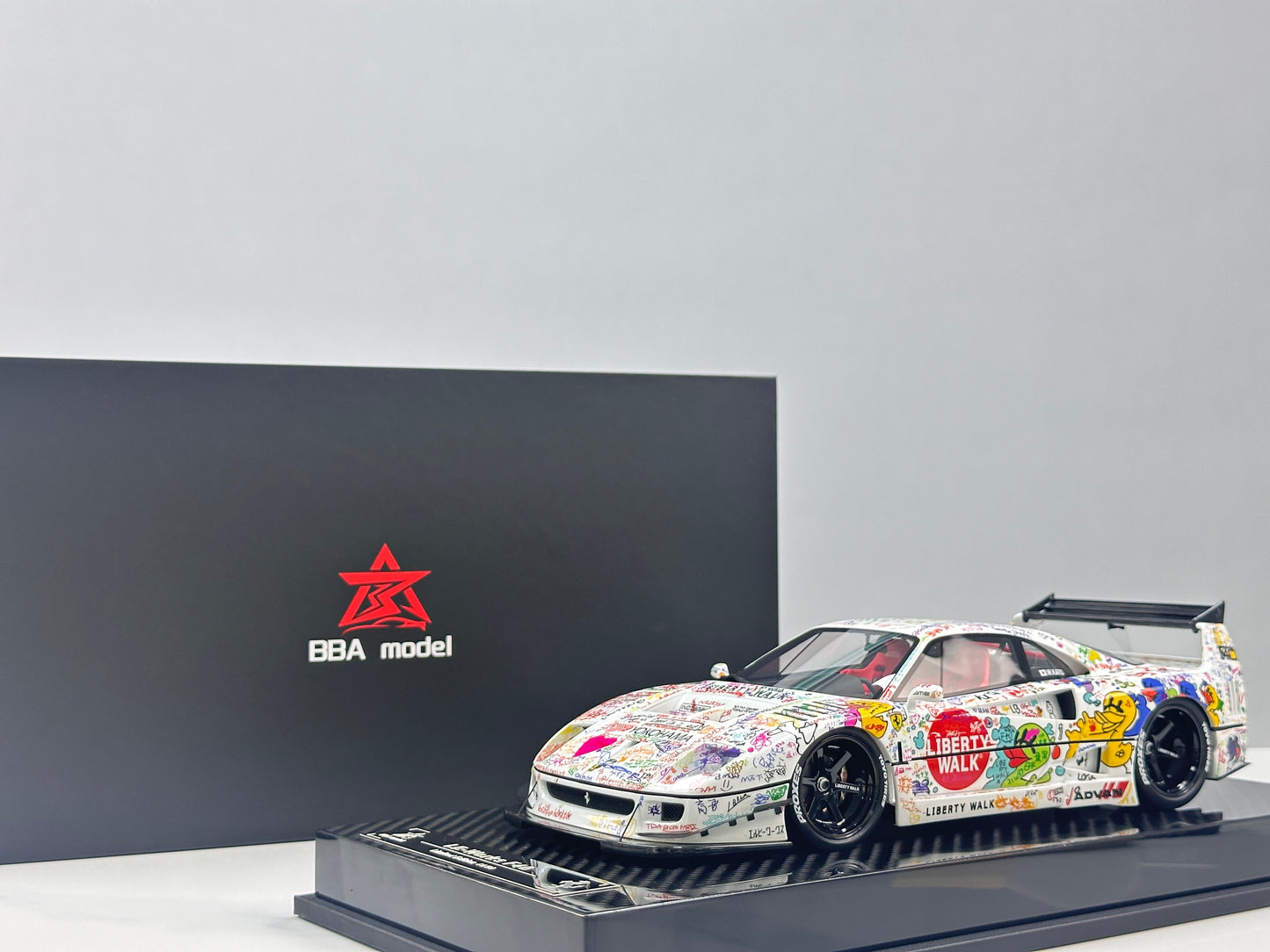 BBA MODEL 1/18 Ferrari F40 Widebody – Hand-Painted Graffiti Livery (BBA090)