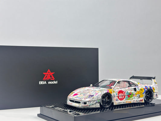 BBA MODEL 1/18 Ferrari F40 Widebody – Hand-Painted Graffiti Livery (BBA090)