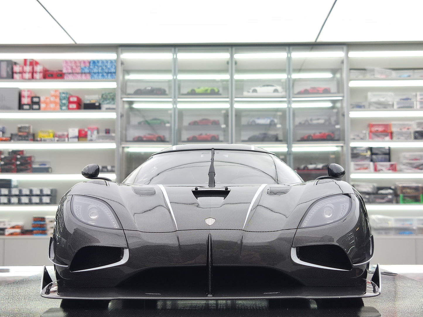 FRONTIART 1/8 Koenigsegg Agera RS Draken Full Carbon Limited Edition Model Car Collectible FA158