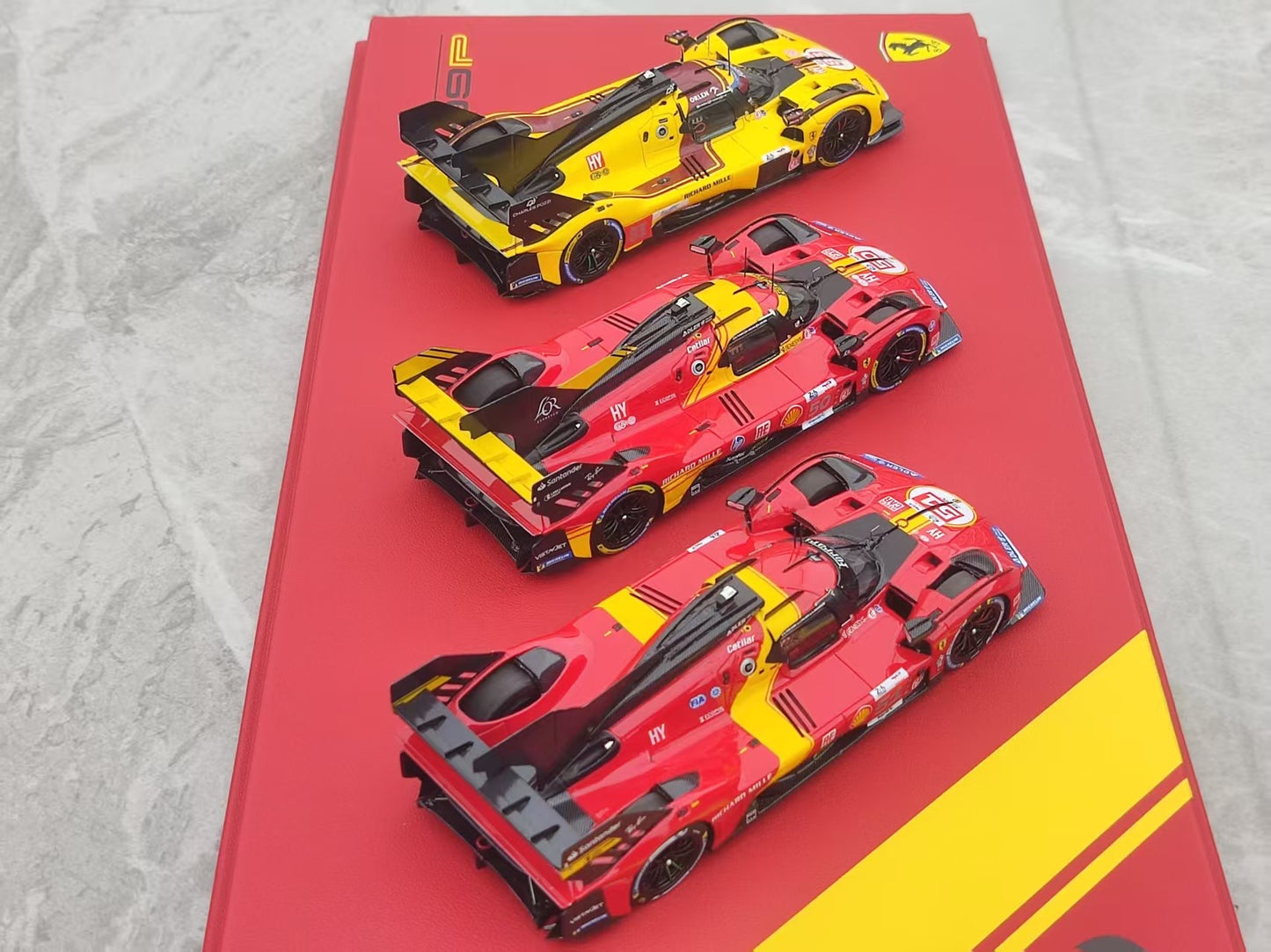 BBR 1/43 Ferrari 2023, 2024, 2025 Le Mans Three-Time Champion Special Edition Three-Car Set EMP25LMEX