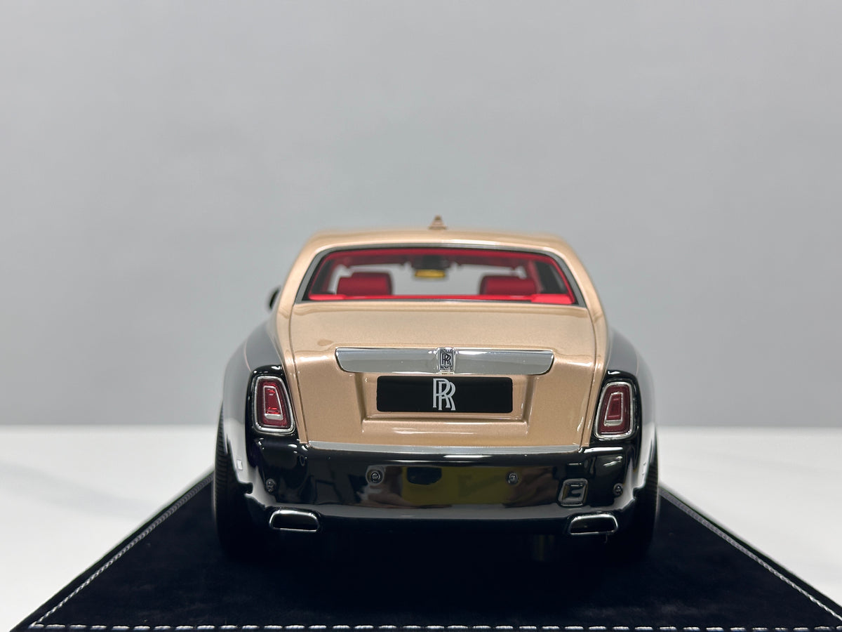 HH Model 1/18 Rolls-Royce Phantom Series II Diamond Black/Champagne Gold HH736