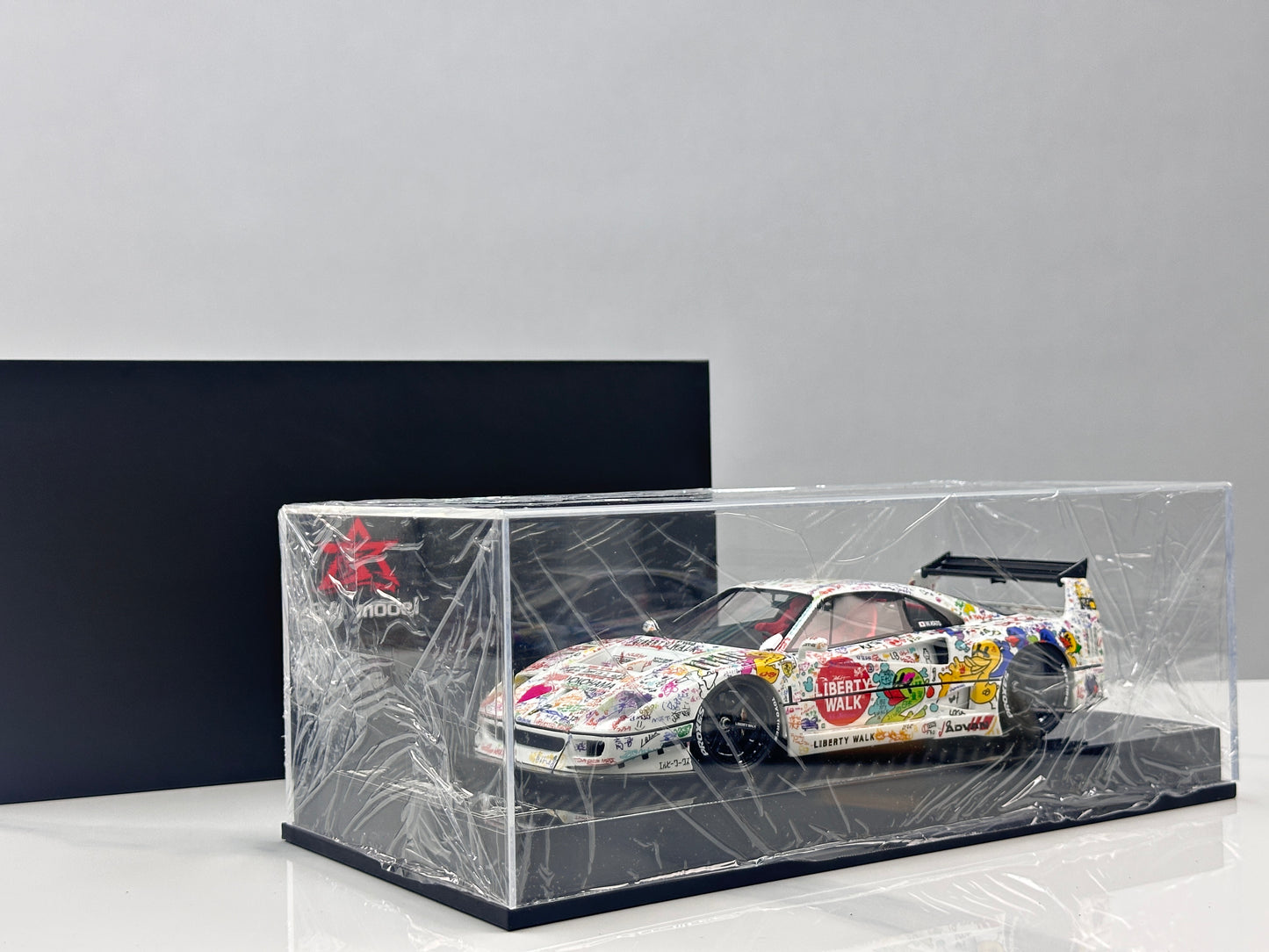 BBA MODEL 1/18 Ferrari F40 Widebody – Hand-Painted Graffiti Livery (BBA090)