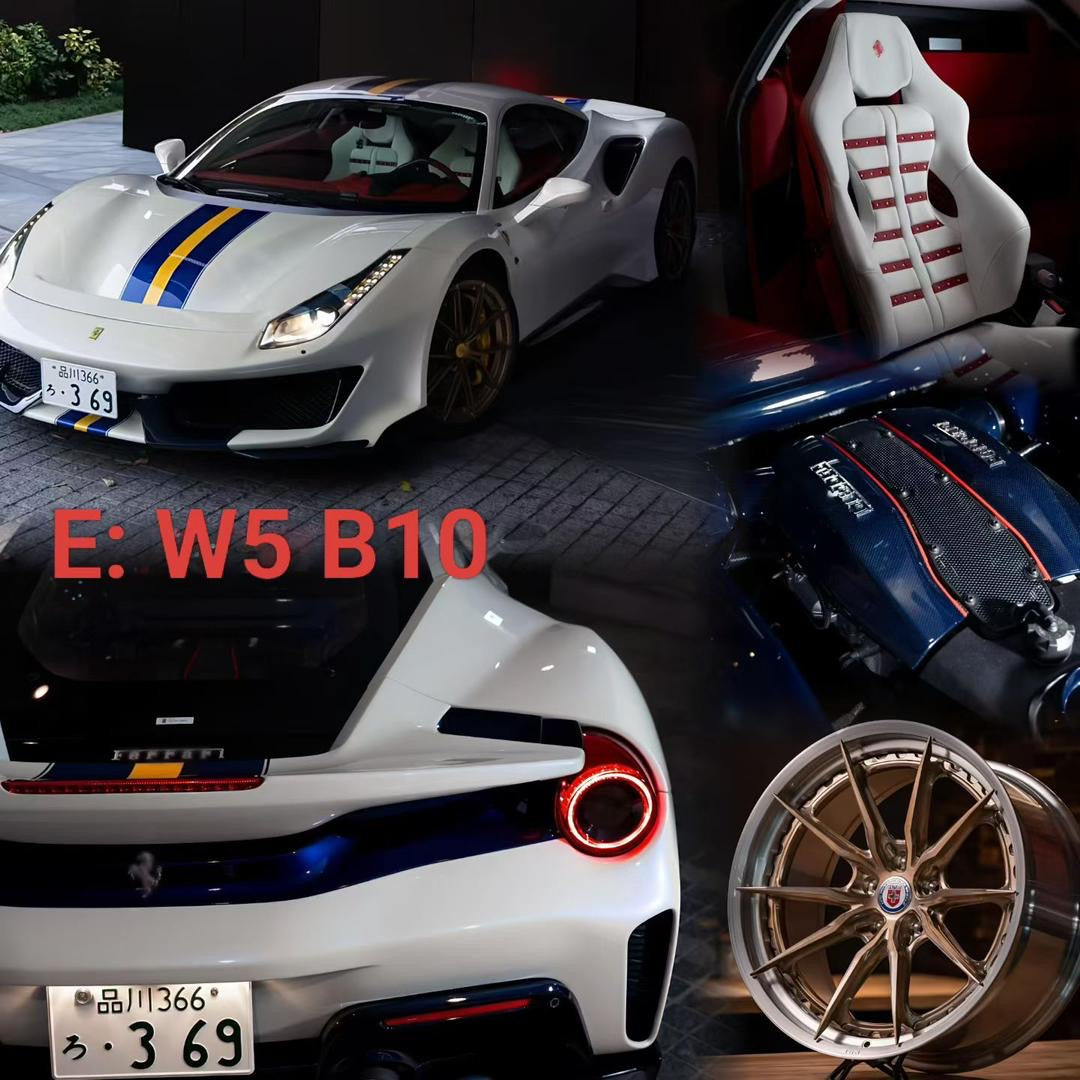 DM 1/18 Ferrari 488 Pista Resin Fully Open Limited Edition Model Car