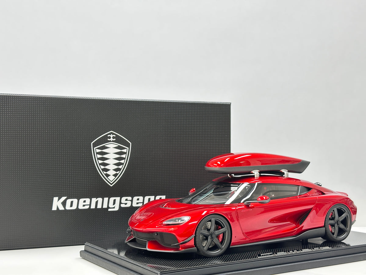 Frontiart 1/12 Koenigsegg Gemera with Roof Rack – Candy Red (FA206)
