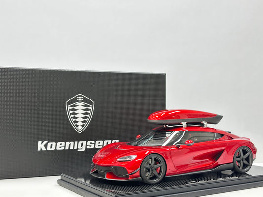 Frontiart 1/12 Koenigsegg Gemera with Roof Rack – Candy Red (FA206)