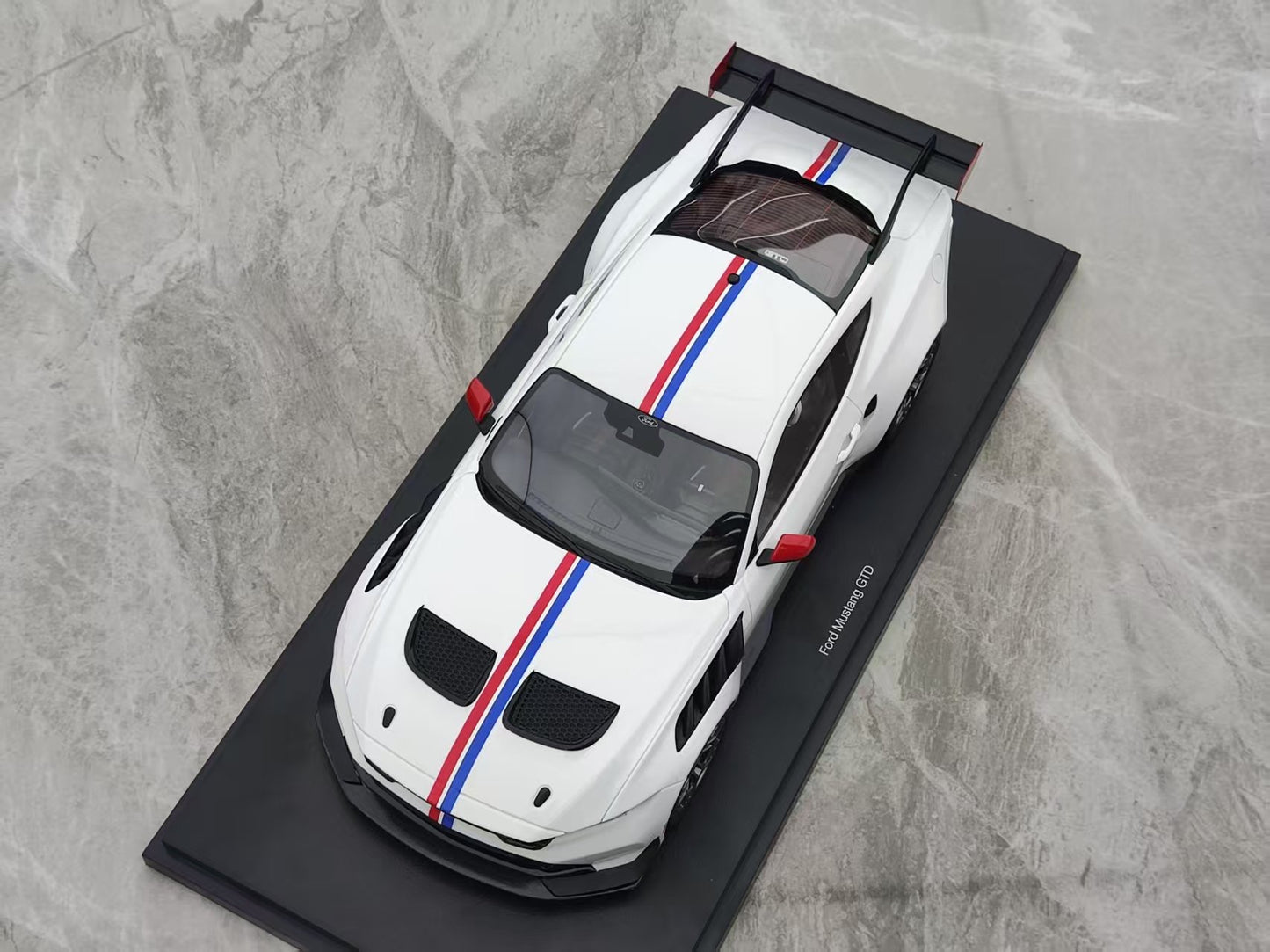 Topspeed 1/18 Ford Mustang GTD Spirit of America White TS0675