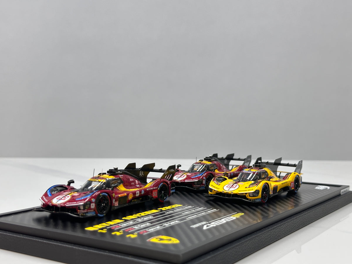 BBR 1/43 Ferrari 499P Set Qatar 2025 set with 3 models - car n. 51 - n. 83 - n. 50 BBRC319SET