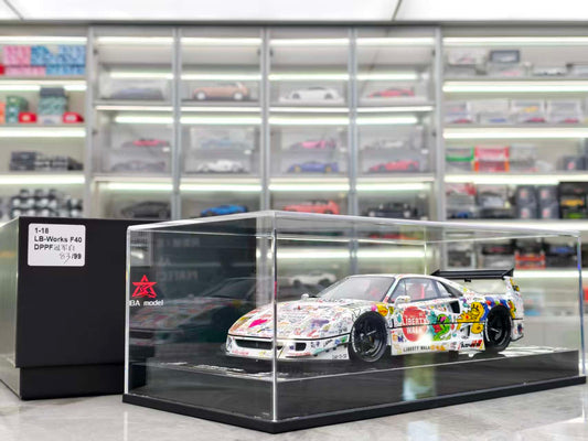 BBA MODEL 1/18 Ferrari F40 with graffiti carbon base BBA032