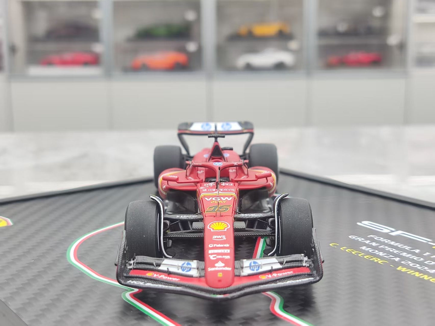 BBR 1/43 Ferrari SF24 MONZA GP 2024 LECLERC WINNER 16# Red BBRC307ACOFCH