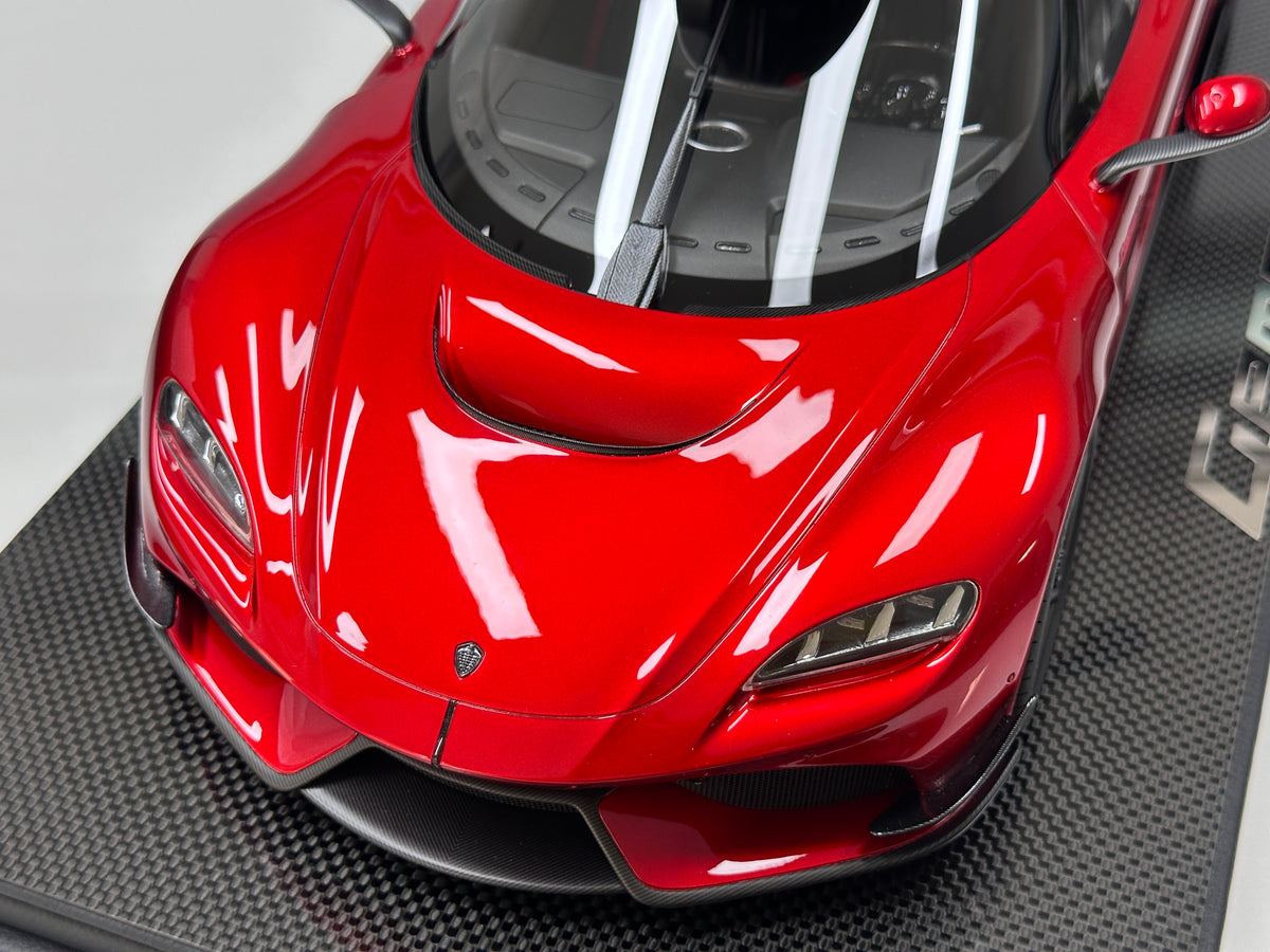 Frontiart 1/12 Koenigsegg Gemera with Roof Rack – Candy Red (FA206)