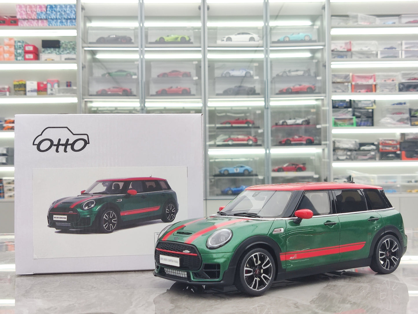 OTTO 1/18 MINI CLUBMAN (F54) JCW British Green Resin Model Car OT1168