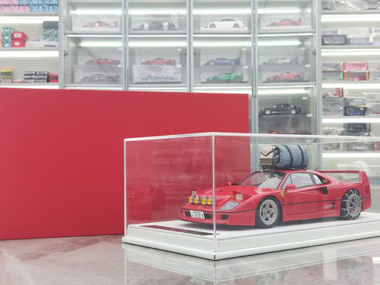 GL 1/18 Ferrari F40 Red Snow Edition Model Car JS-GL018