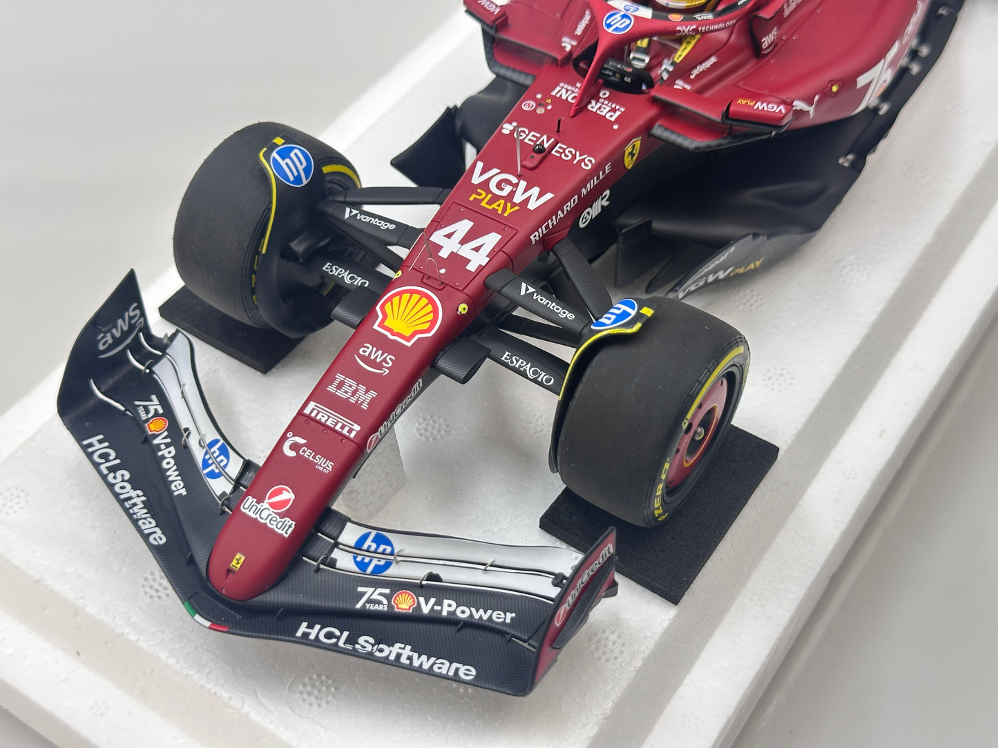 BBR 1/18 Ferrari Hamilton Monaco GP 2025 Red P18267C44
