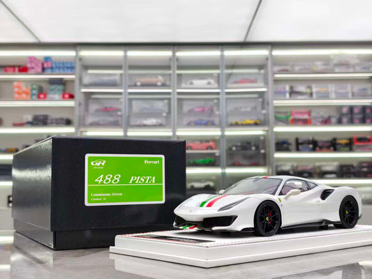GH MODEL 1/18 Ferrari Novitec 488pista Glowing Green GH008