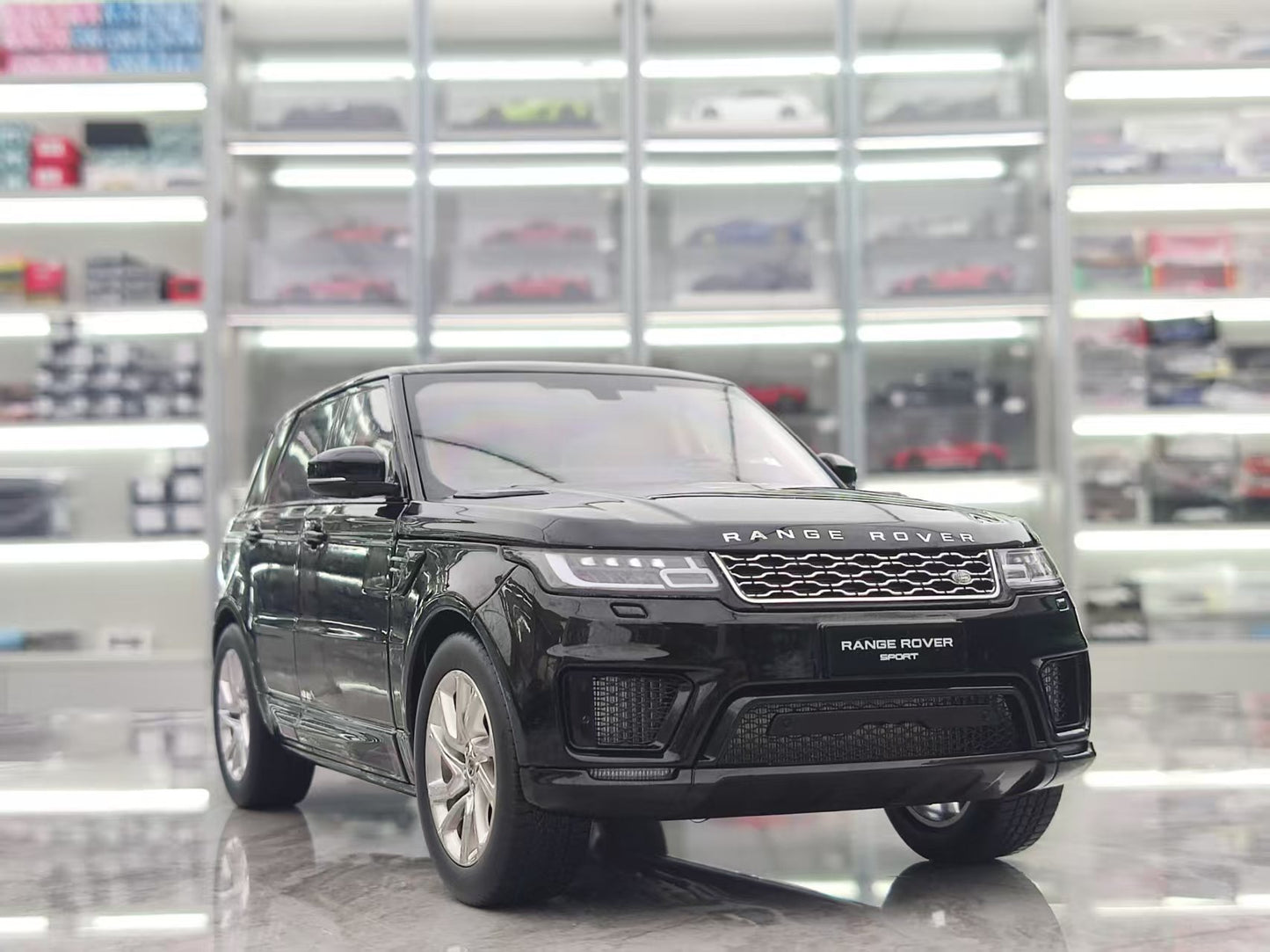 WHELART 1/18 Land Rover Sport Black Alloy Model WH004