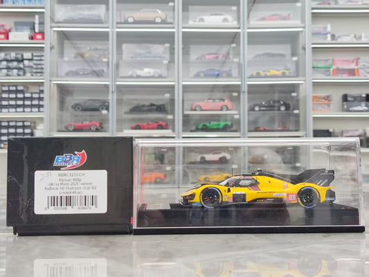 BBR 1/43 Ferrari 499P Le Mans 2025 #83, Flocked Base, Yellow BBRC325CCH