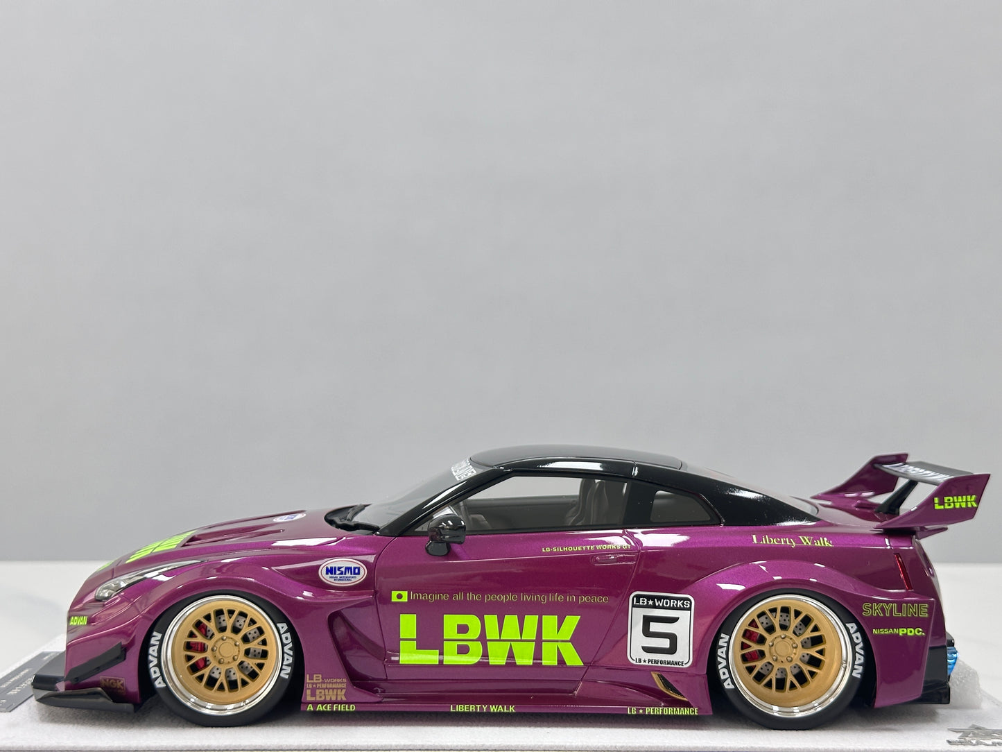 BBA MODEL 1/18 Nissan GTR 35GT-RR Metallic Purple BBA061