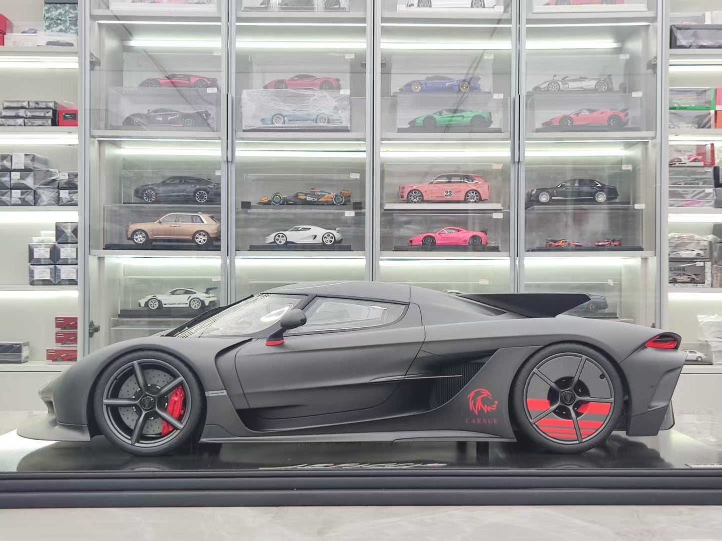FRONTIART 1/8 Koenigsegg JESKO absolute black high-end car model ornaments FA169