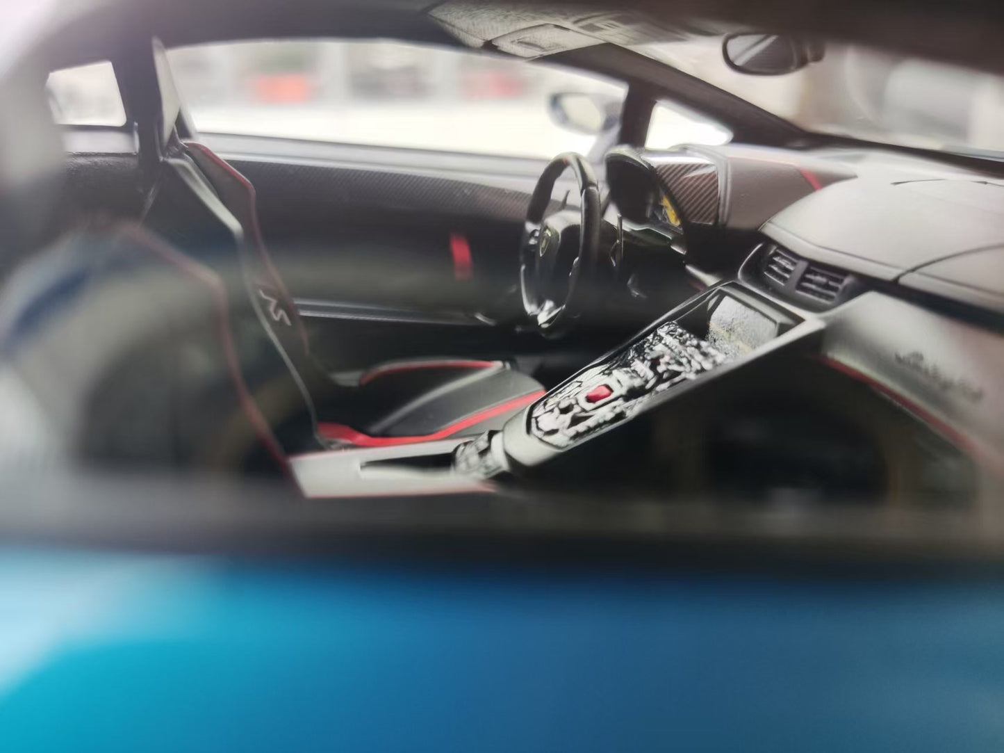 MAKEUP 1/18 Lamborghini Aventador SVJ Sky Blue EML025H