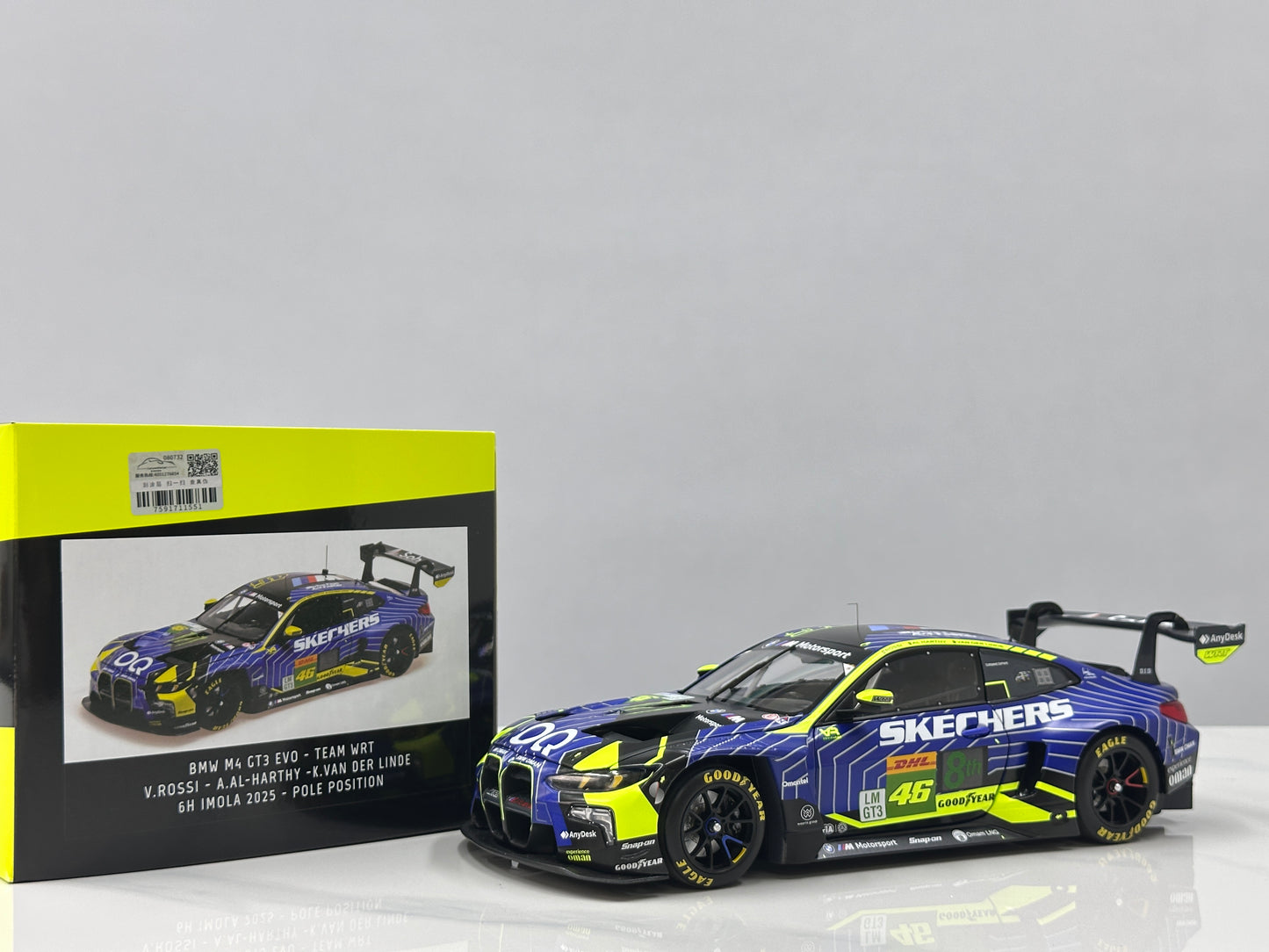MINICHAMPS 1/18 BMW M4 GT3 EVO – TEAM WRT – 6H IMOLA 2025 Blue Livery 110252246