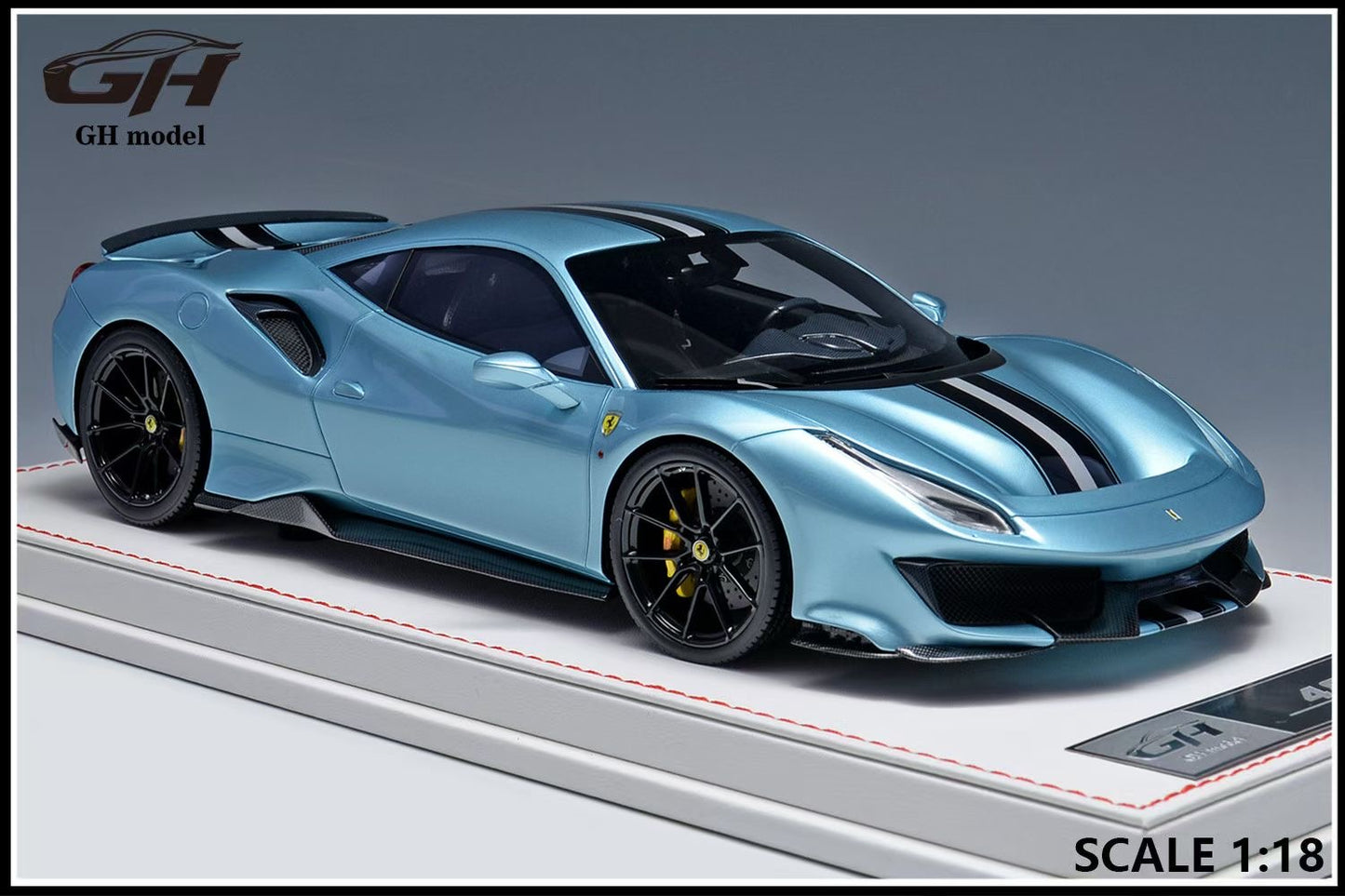 GH Model 1/18 Ferrari Novitec 488 pista Limited Edition Model Figurine