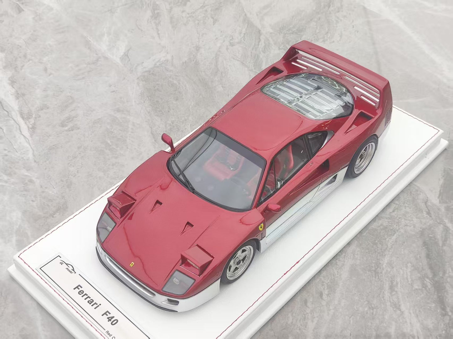GL 1/18 Ferrari F40 Red Carbon Fiber Model Car JS-GL015