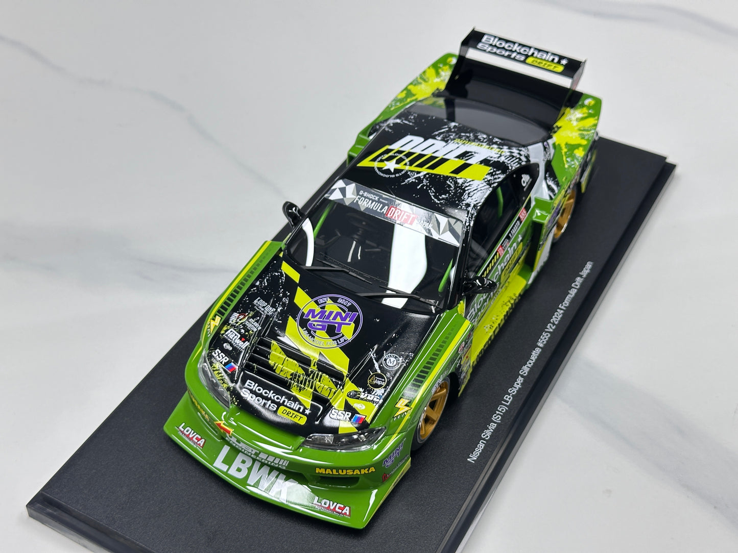 TopSpeed 1/18 Nissan LB-Super Silhouette S15 Silvia (Green Livery) TS0694