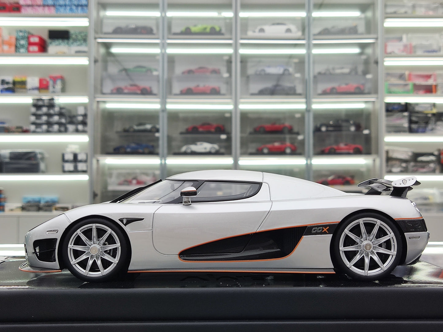 VMB 1/18 Koenigsegg CCX Silver Simulated Car Model JS-VMB001