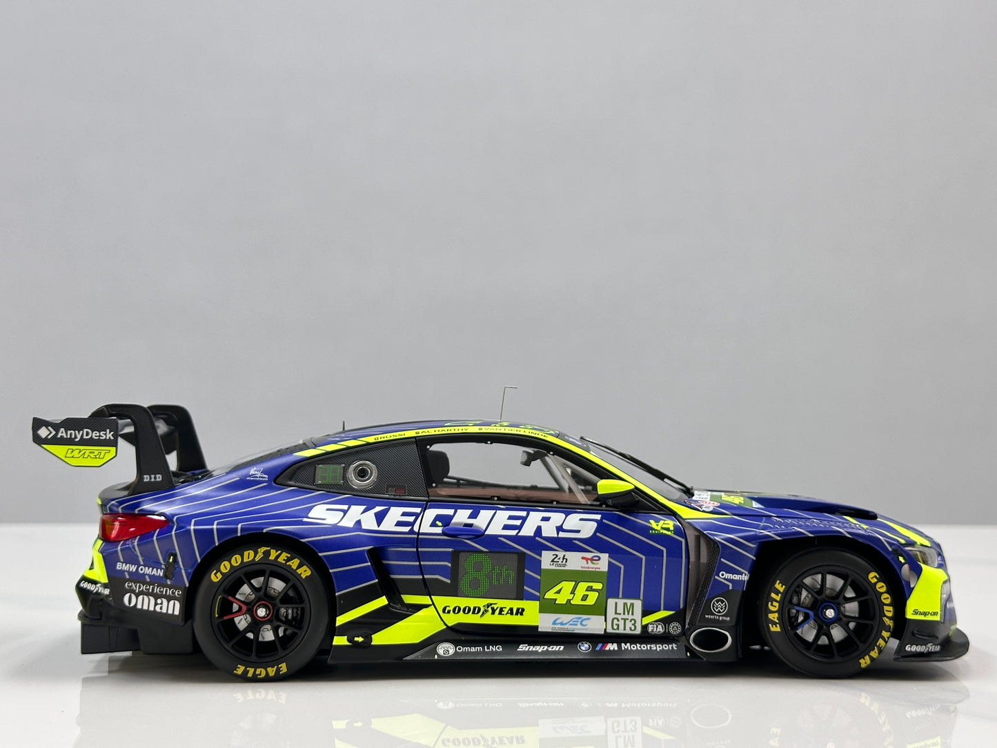 MINICHAMPS 1/18 BMW M4 GT3 EVO Team WRT 24H Le Mans 2025 Blue/Yellow Livery 110252346