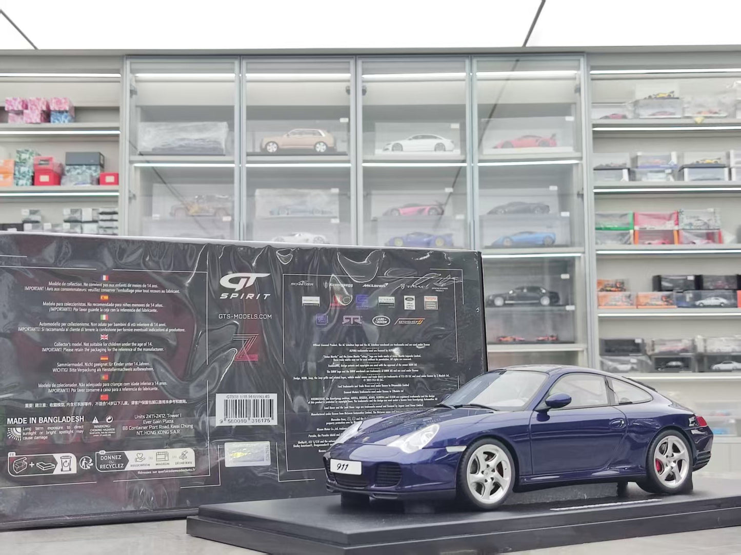 GT Spirit 1/18 Porsche 911 [996.2] CARRERA 4S Dark Blue GT938