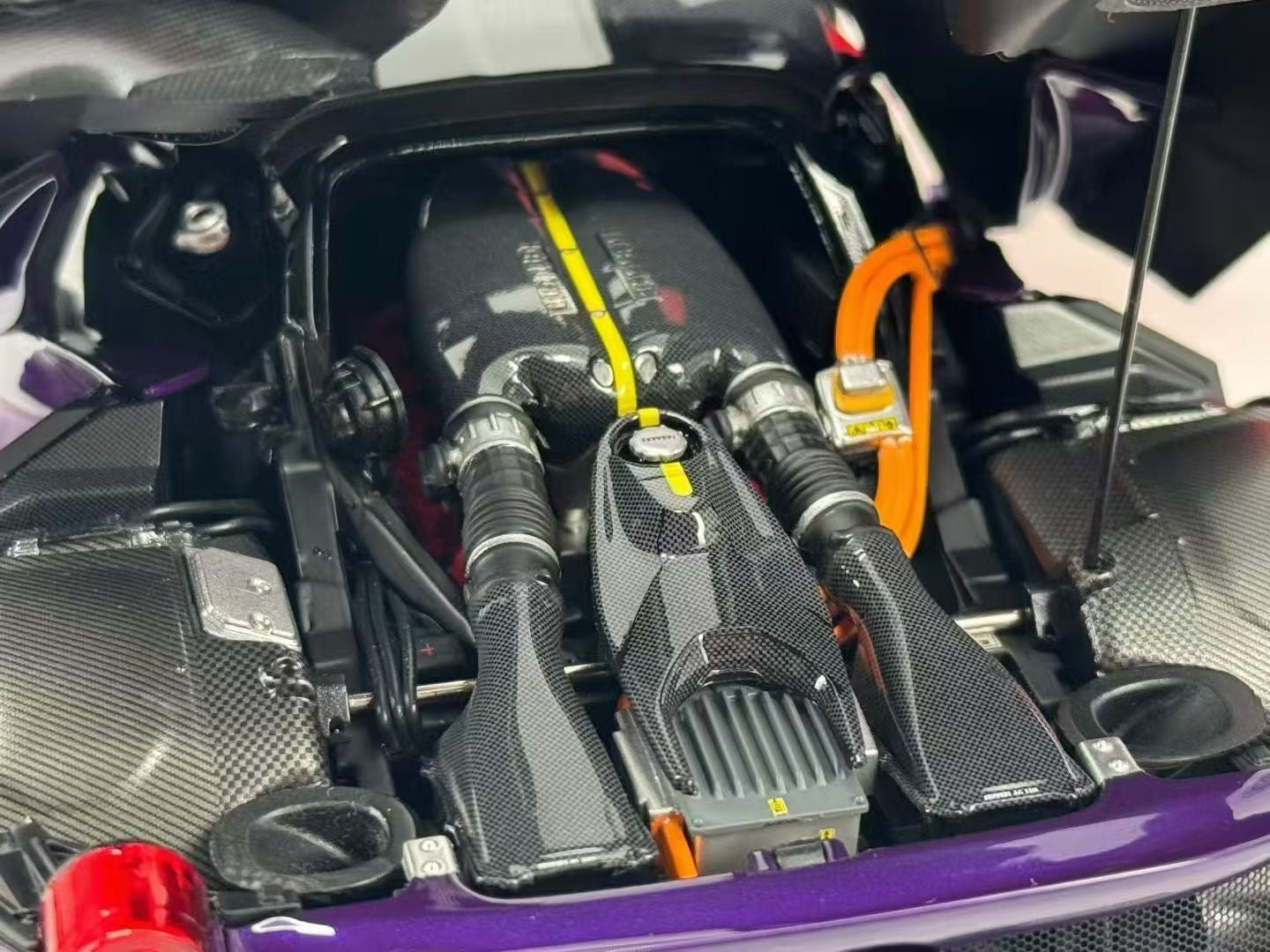 BBR 1/18 Ferrari LaFerrari Alloy Fully Open Purple Limited Edition Model Car BB8182237