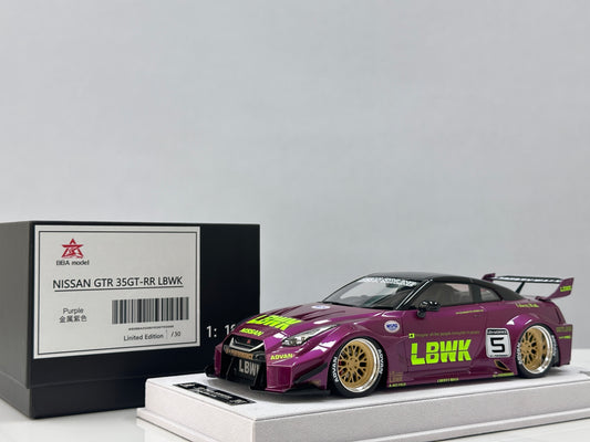BBA MODEL 1/18 Nissan GTR 35GT-RR Metallic Purple BBA061