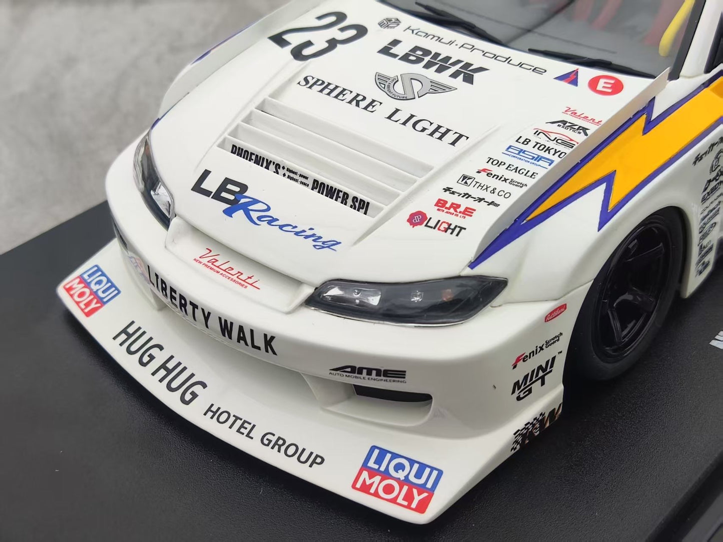 GT Spirit 1/18 Nissan S15 SILVA LB SUPER SILHOUETTE White GT560