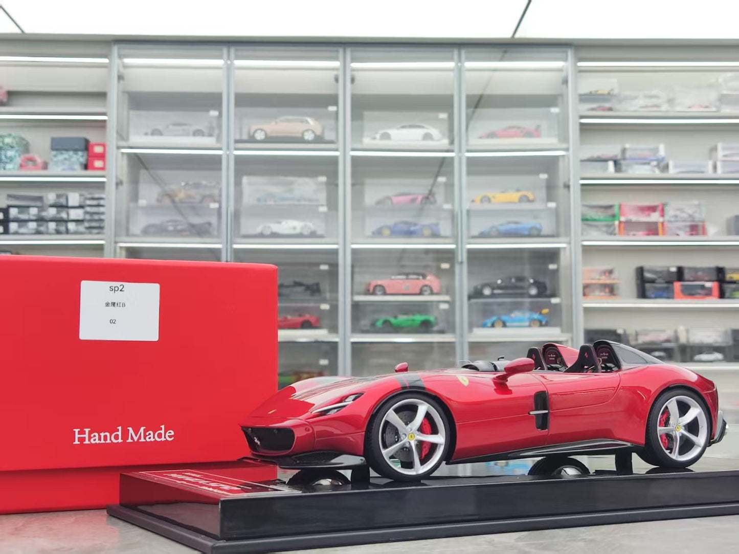 CE 1/18 Ferrari Monza SP2 Metal Red CE007