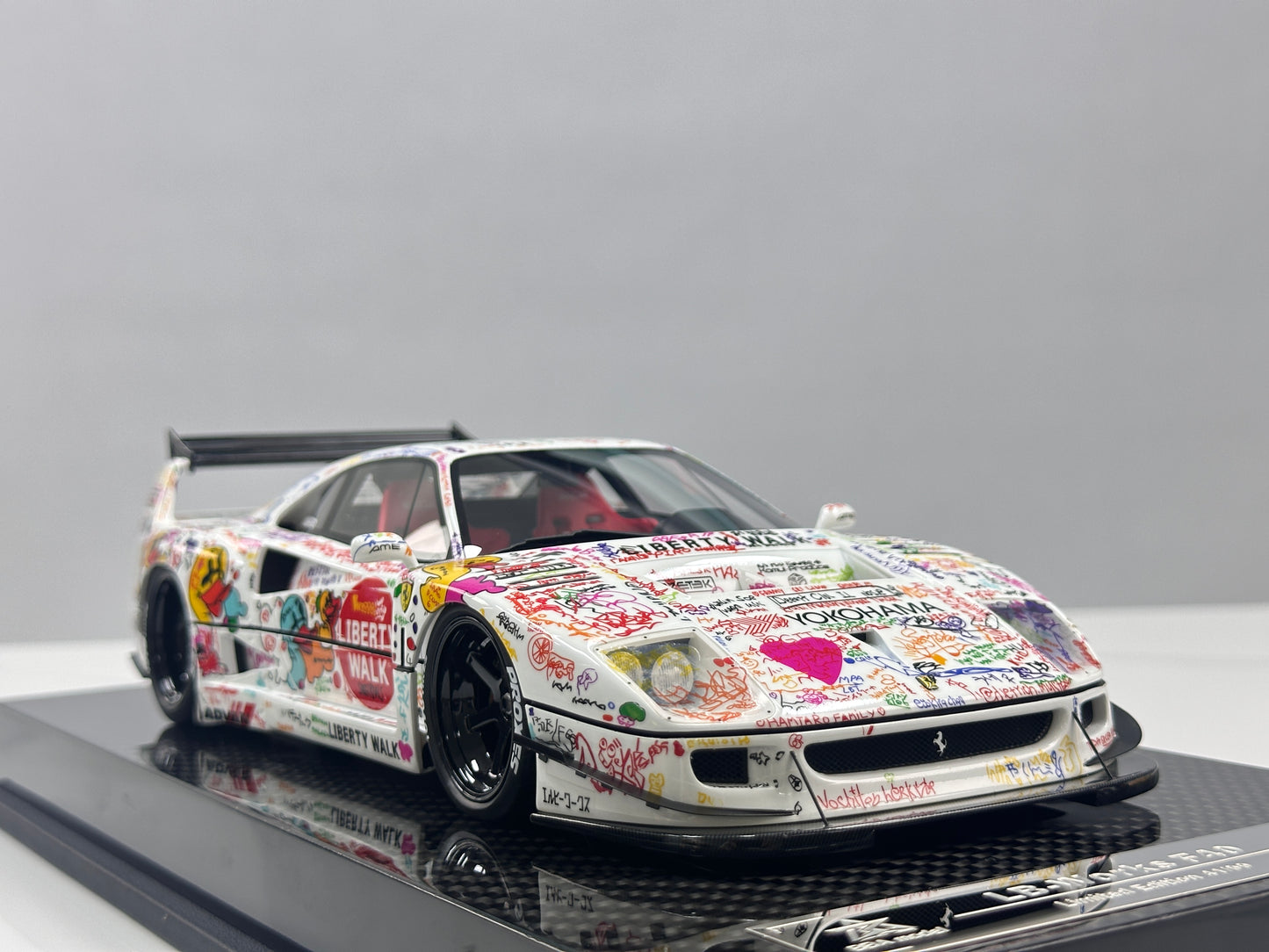 BBA MODEL 1/18 Ferrari F40 Widebody – Hand-Painted Graffiti Livery (BBA090)