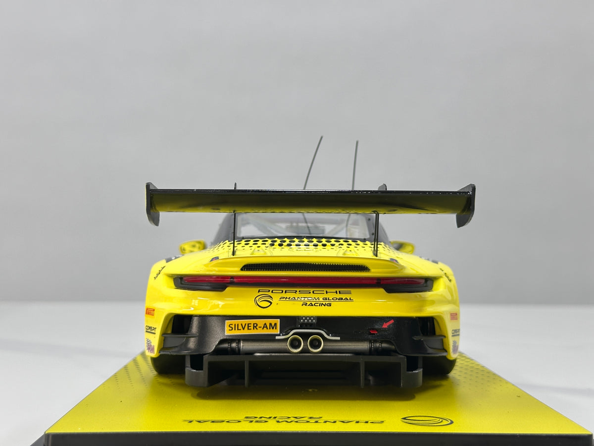 TARmac Works 1/18 Porsche 911 GT3 R – GT World Challenge Asia – Black/Yellow Livery – T18-008-25FUJ13