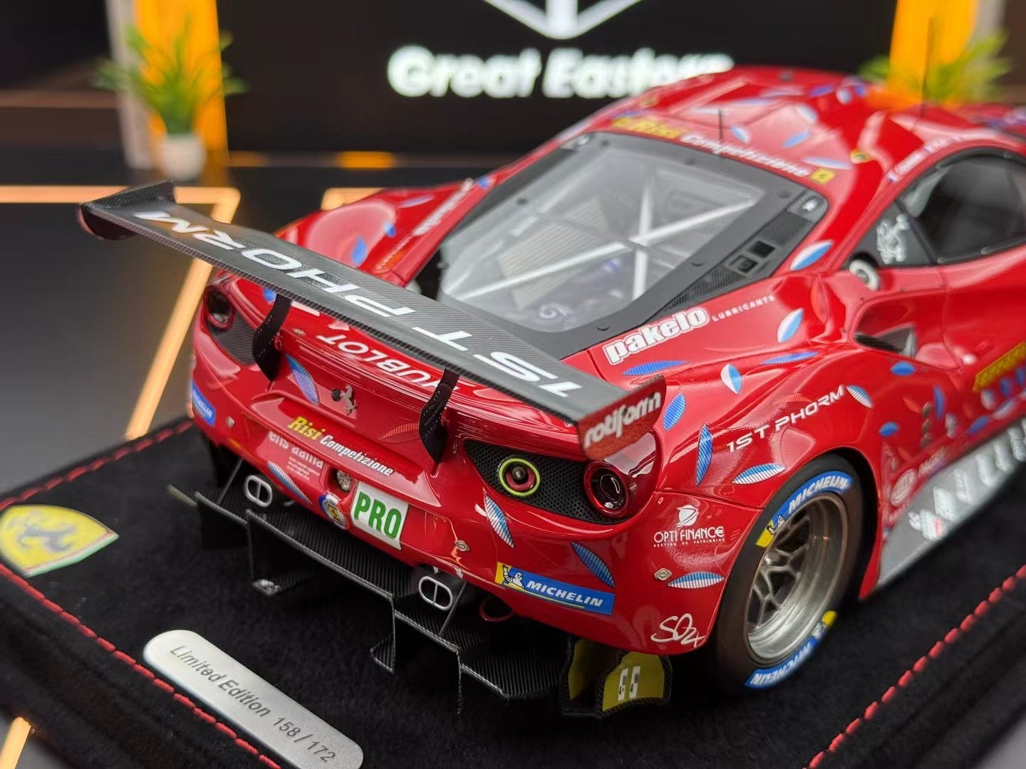 BBR 1/18 Ferrari 488 GTE LM GTE PRO Team Risi Le Mans 2020 - N. 82 158/172 DDJ020