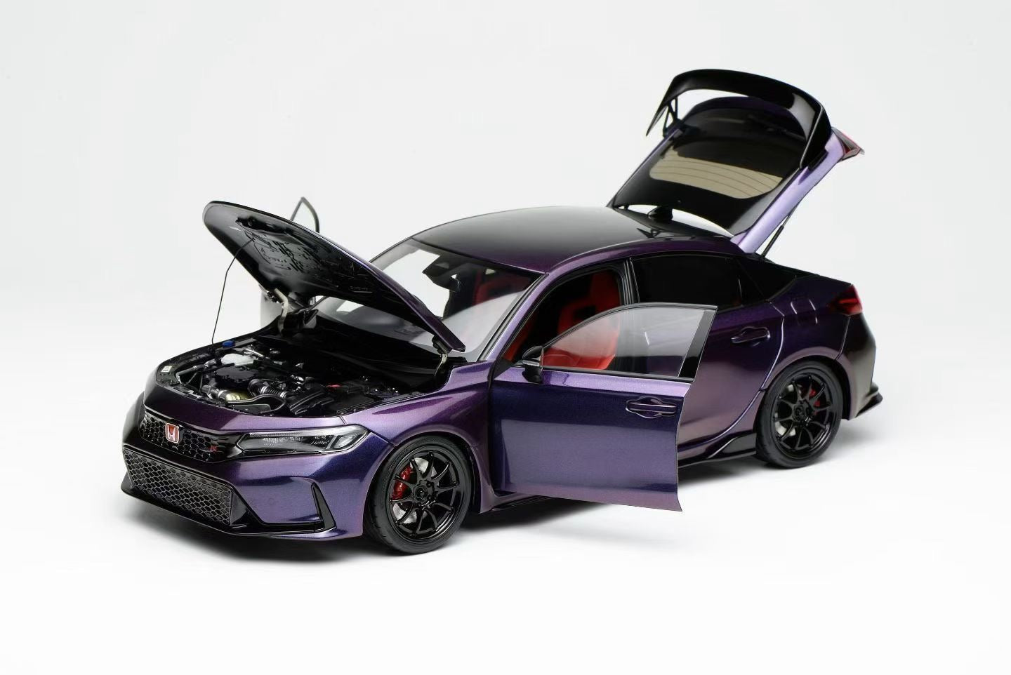 MOTORHELIX 1/18 Diecast Fully Opening Car Model: Honda Civic TYPE R (FL5) Customized