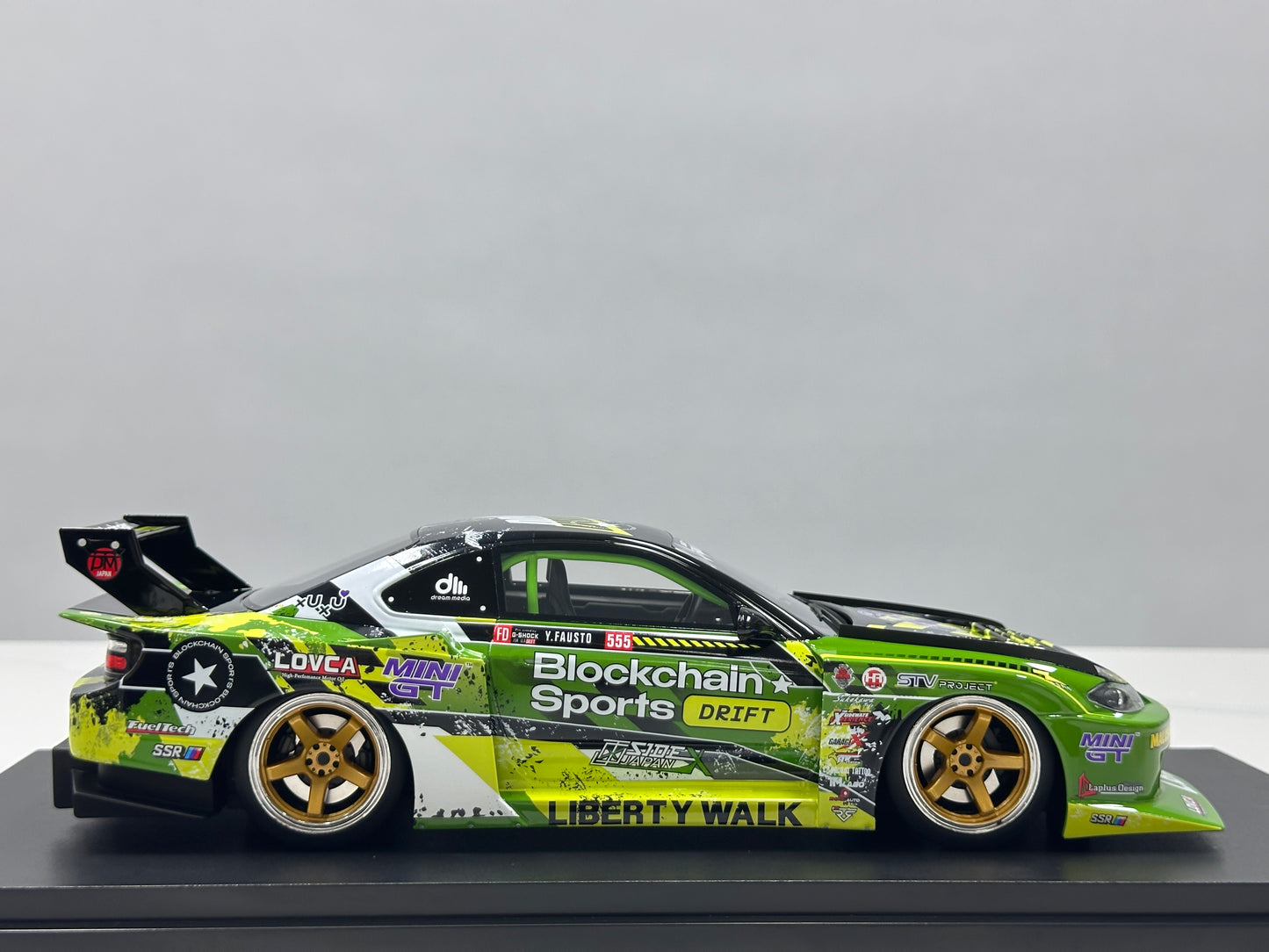 TopSpeed 1/18 Nissan LB-Super Silhouette S15 Silvia (Green Livery) TS0694