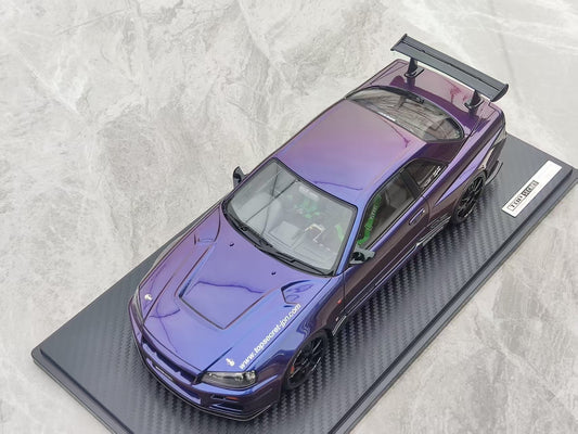Ignition Model 1/18 Nissan TOP SECRET 34GT-R (BNR34) Metallic Purple IG3850