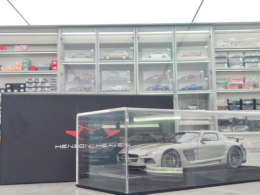 HH MODEL 1/18 Mercedes-Benz SLS Black Series Metallic Dark Gray HH579