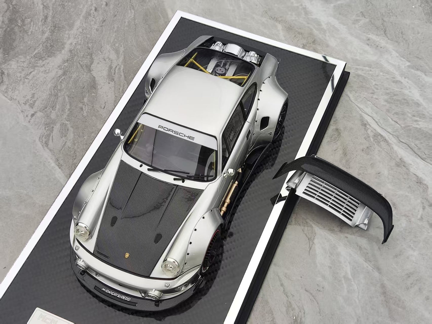 MCM 1/18 Porsche RWB 964 heavily modified GT Silver limited edition car model MCM020