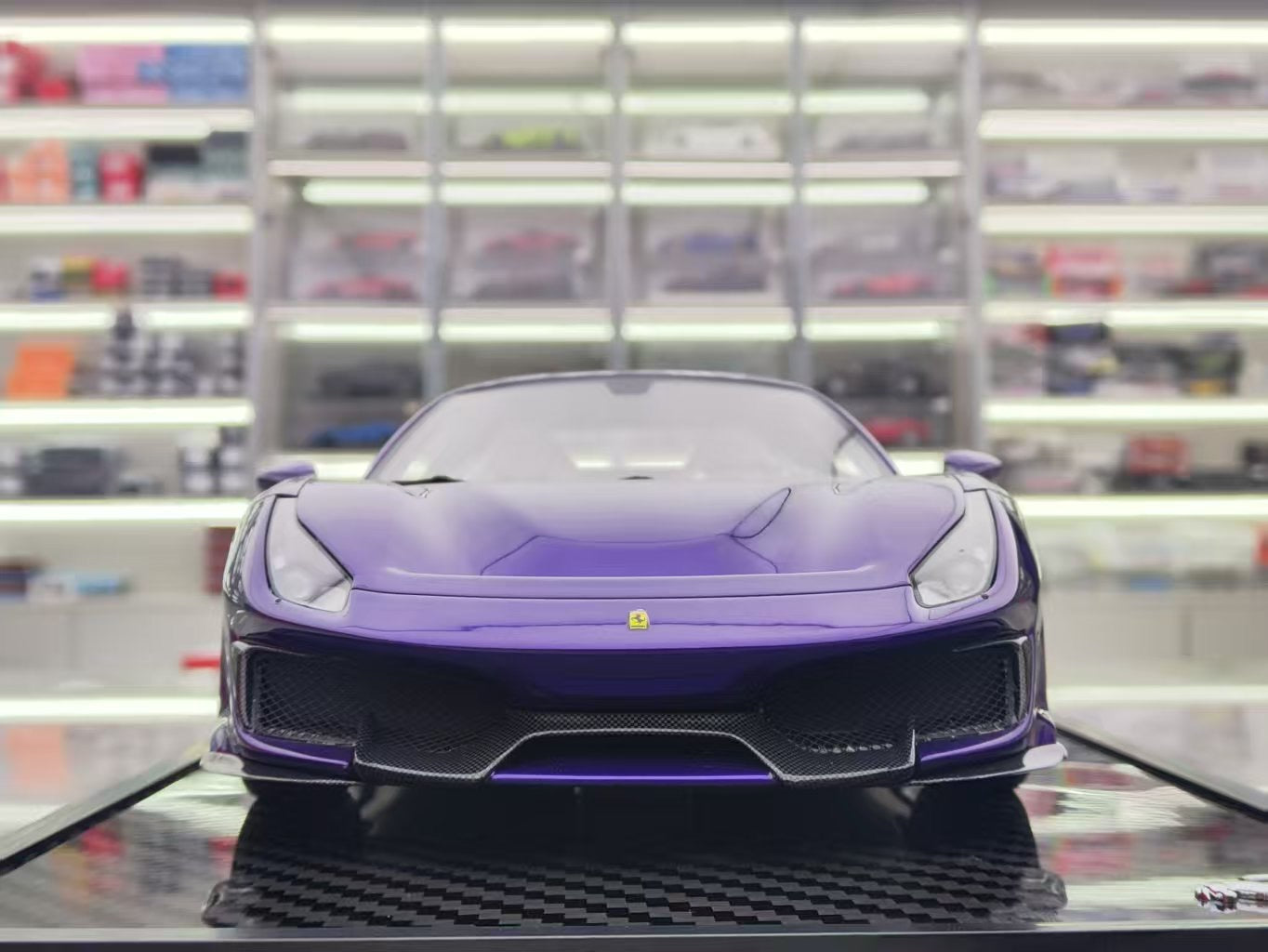 BBR 1/18 Ferrari 488pista Metallic Purple Simulated Car Model P18145VAHCH2