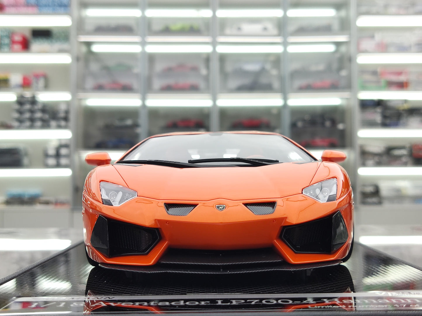 VMB 1/18 Lamborghini LP700-4 Orange Resin Car Model JS-VMB005