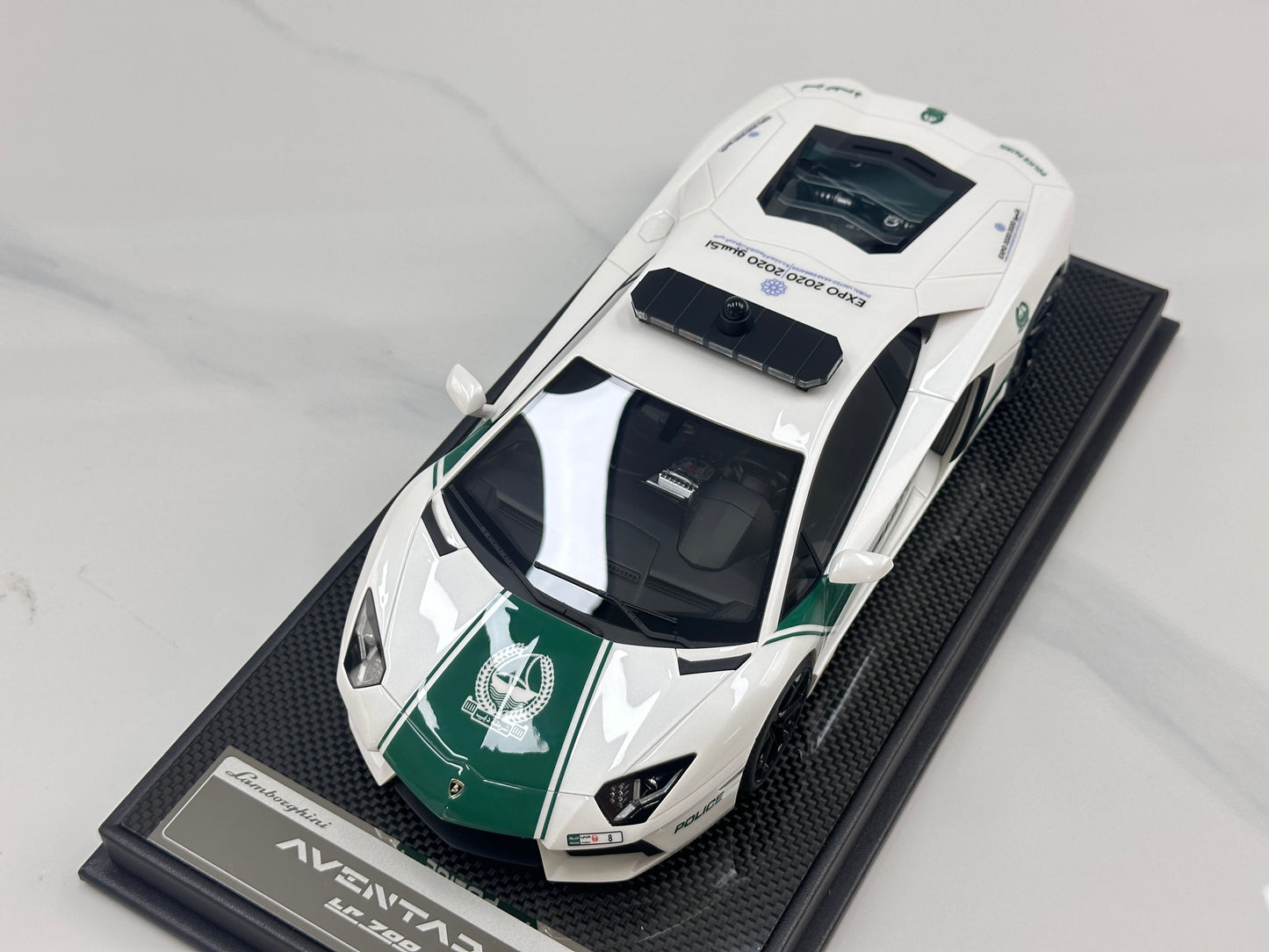 VMB 1/18 Lamborghini Aventador LP700-4 Special Edition Dubai Police Livery VMB067